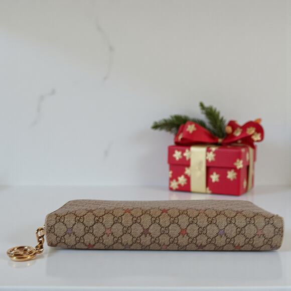 Gucci Micro GG Star Supreme Coated Canvas Zip Around Wallet - Picture 8 of 16